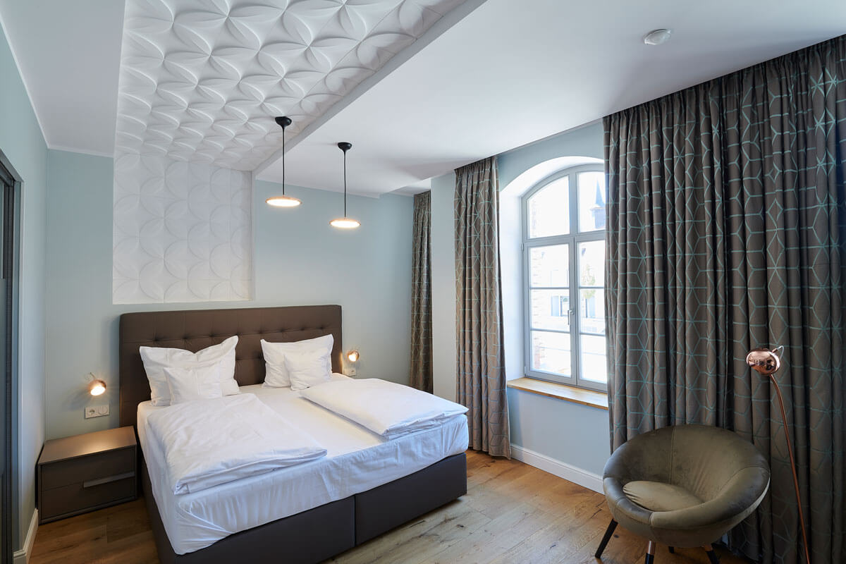 Interior Design des Boutiquehotels Amelie in Landau