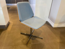 Dining Swivel Chair - bright blue
