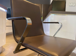 Business Office Swivel Chair - dark brown